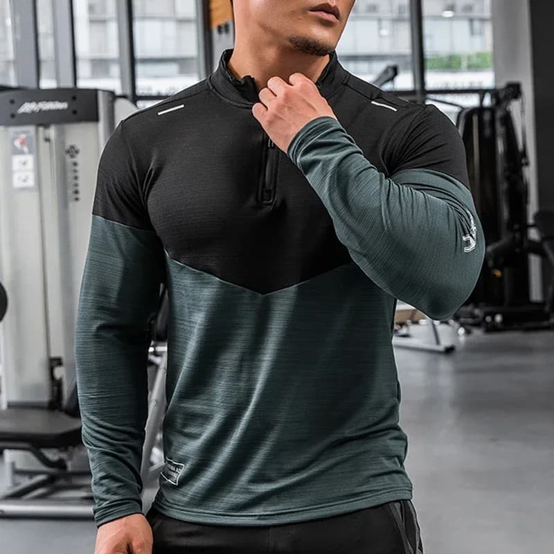 Chemise de Compression de gymnastique pour hommes Rashgard Fitness manches longues vêtements de cour