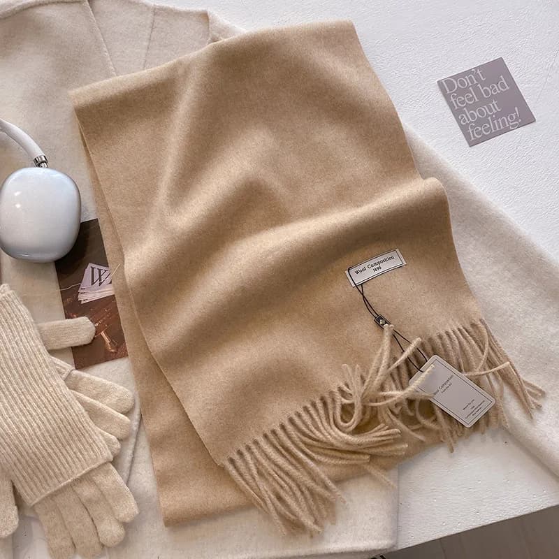 Écharpe de luxe en laine pour femme, cachemire chaud, Pashmina, marque, châles enveloppants, épais e