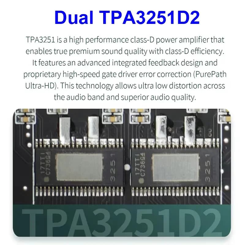 2*220 W + 350 W Bluetooth TPA3251 carte amplificateur de puissance USB carte son caisson de basses t