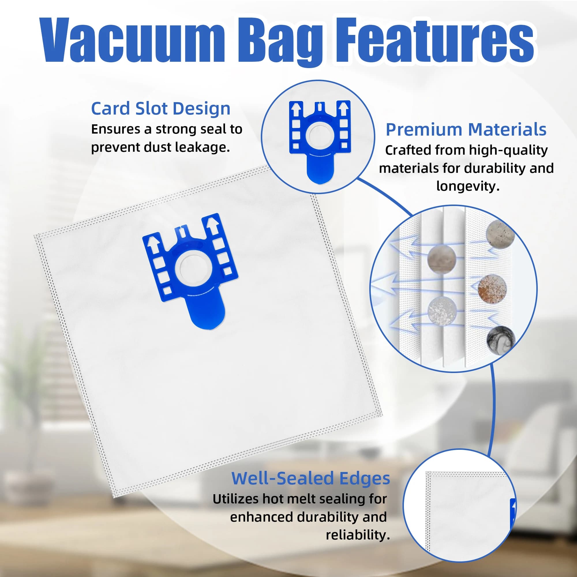 6 + 4 haute qualité pour Miele FJM sac à poussière pour MIELE FJM GN Type aspirateur Hoover sacs à p