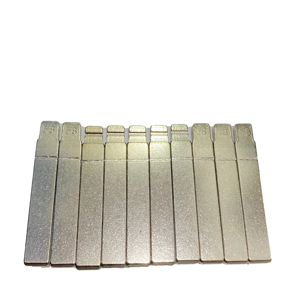 10 pièces/lot # Lame de clé télécommande de voiture 58 KD VA2, lame rabattable en métal pour citroën