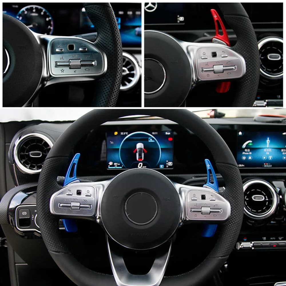 Palette de changement de vitesse au volant pour Mercedes-Benz, autocollant DSG, classe A W177 berlin