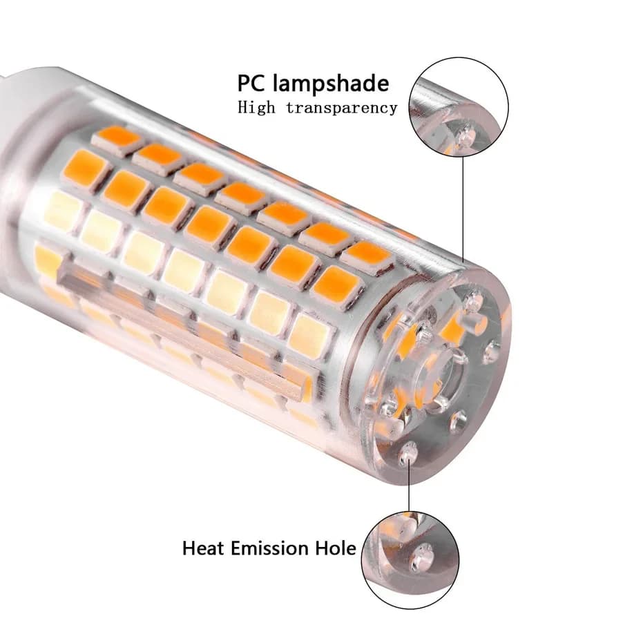 Ampoule de maïs LED G9 super lumineuse, céramique 690strada, sans filtre, lumière LED pour lustres e
