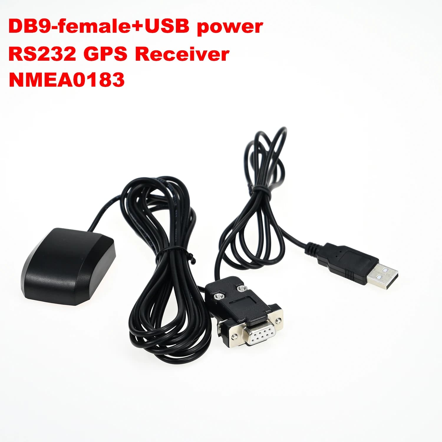 Récepteur GPS série RS232 DB9 avec alimentation USB NMEA 0183 récepteur d'antenne GPS Marine VHF Yae