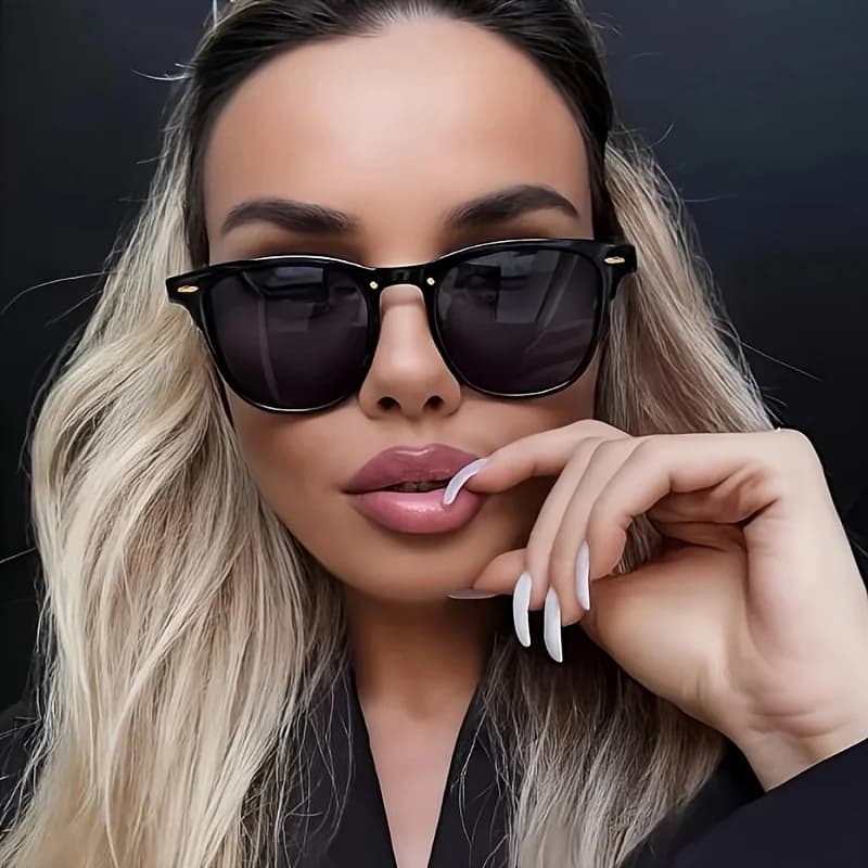 Lunettes de protection mode lunettes de soleil carrées femmes oeil de chat marque Desgin lunettes de