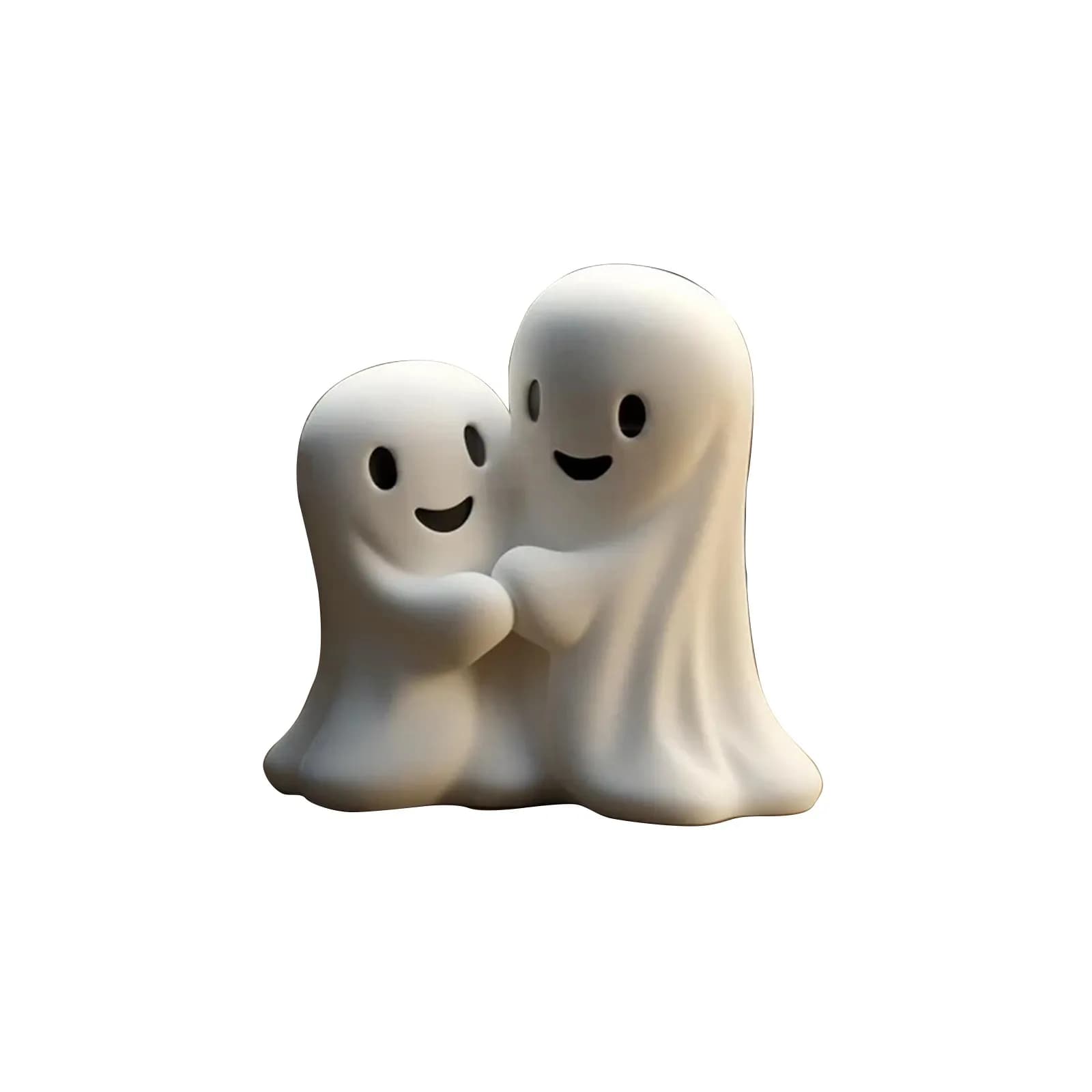 Décoration fantôme d'halloween, Statue fantôme mignonne pour la maison, décor de cheminée, améliore 