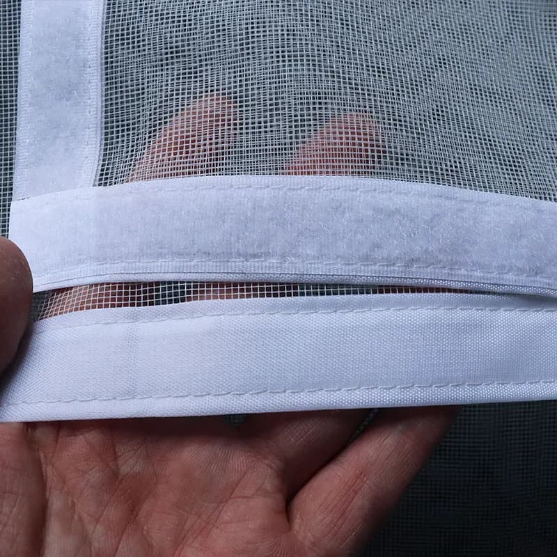 Moustiquaires pour fenêtres auto-adhésives et réutilisables, écrans de fenêtre anti-moustiques blanc