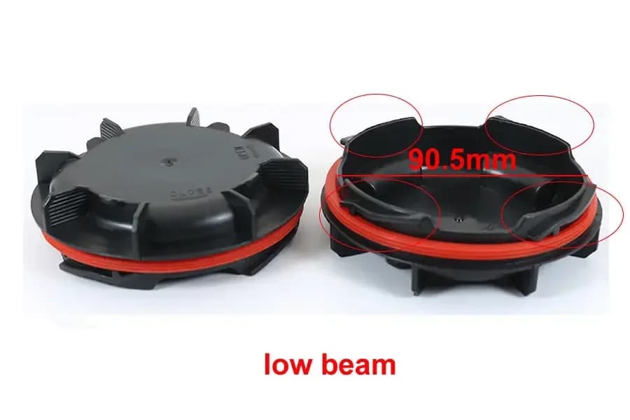 Pour Kia K3 2016-2019 LED feux de croisement et de route couvercle anti-poussière étanche à la pouss
