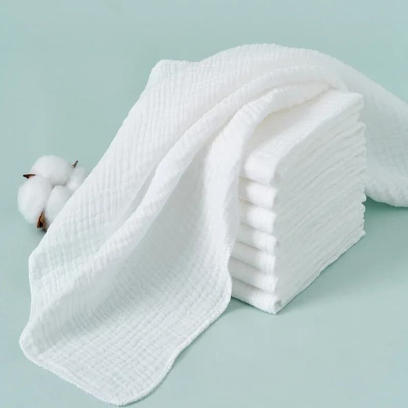 Couches en gaze de coton pour bébé, 8 pièces, pour nouveau-né, à langer, 43x45cm, lavables, réutilis