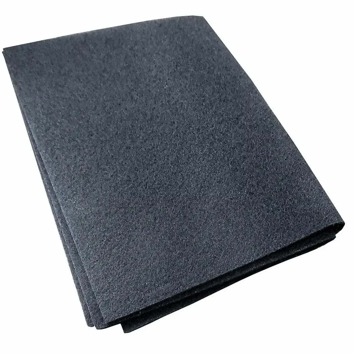 Extracteur de hotte de cuisine noire, filtre à charbon actif en coton pour ventilateur d'échappement