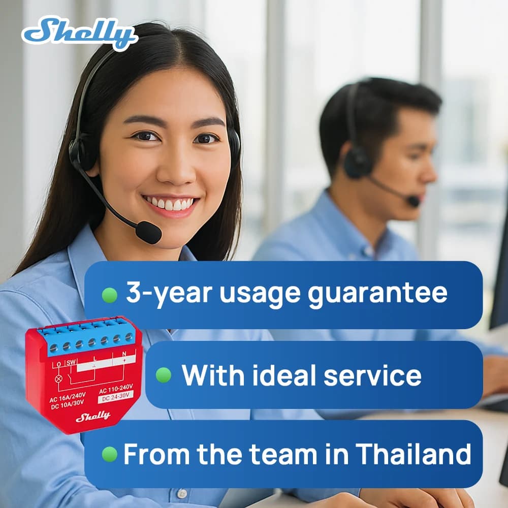 Shelly Plus 1PM Smart Home Life WiFi relais commutateur contrôle et mesure consommation d'énergie ga