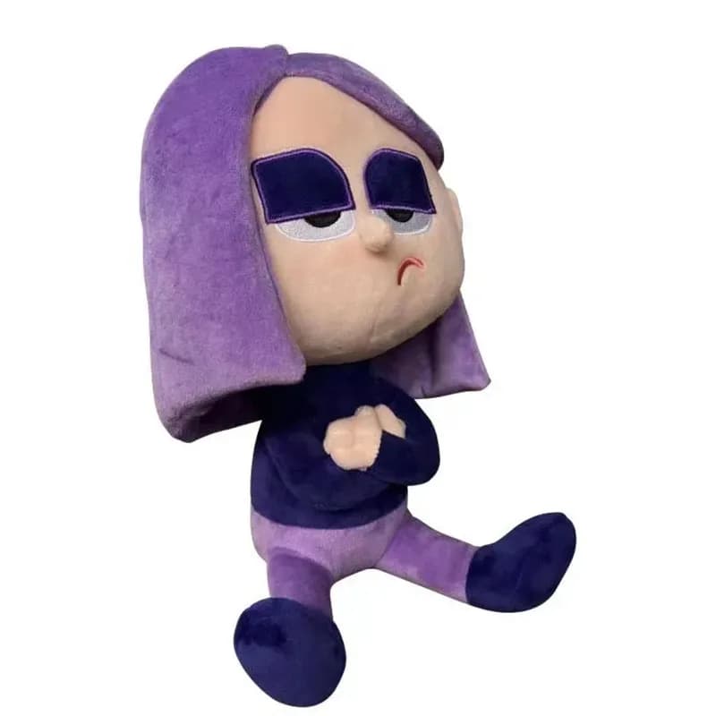 25 cm Duolingo violet fille dessin animé Animation mignon peluche fille jouets en peluche un cadeau 
