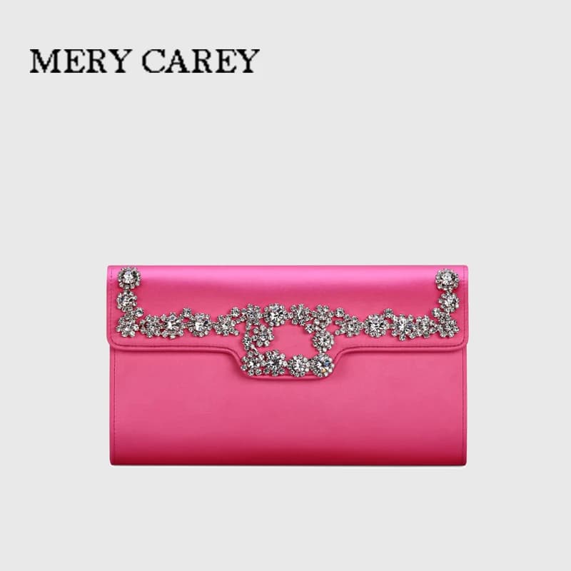 2025 luxe femmes soie mode cristal diamant boucle sac Banquet sac élégant fête mode unique épaule fe