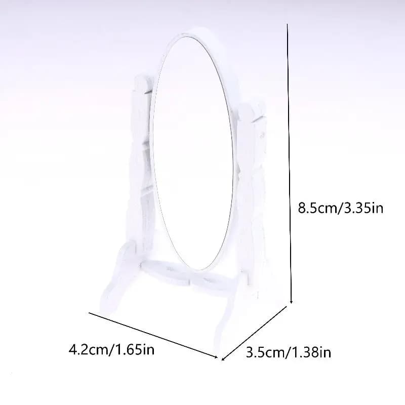 Mini miroir de Simulation pour maison de poupée 1:12, miroir pleine longueur, modèle de poupée, miro