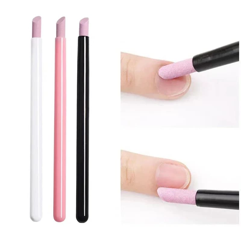 Stylo de meulage à Quartz pour Nail Art, ciseaux à cuticules, dissolvant de peau morte, vernis Gel U