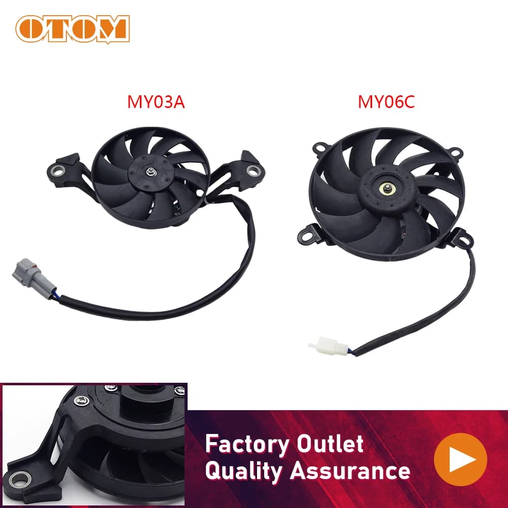 OTOM-Ventilateur de Refroidissement Universel pour Moto, Petite Puissance et Grand Volume d'Air pour
