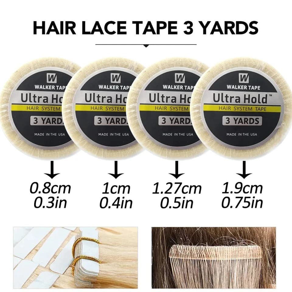 Ruban adhésif double face pour système capillaire Ultra Hold, 3 yards/12 yards/36 yards, pour extens