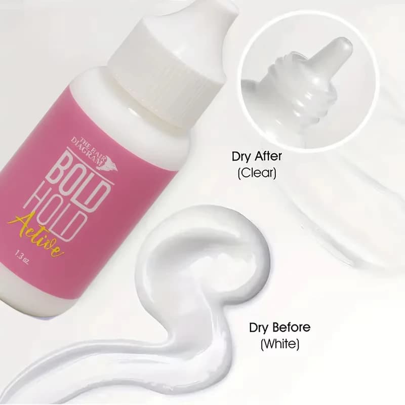 Mild Non-Irritating Waterproof Lace Wig Glue Quick-Drying Secure Adhesive Water-Based Formula for Co