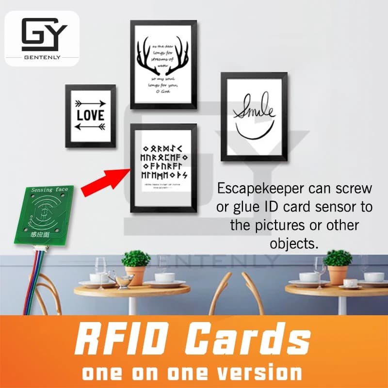GENTENLY Accessoires de Escape Room : Kits de jeu de dérangement avec mécanisme de déverrouillage pa