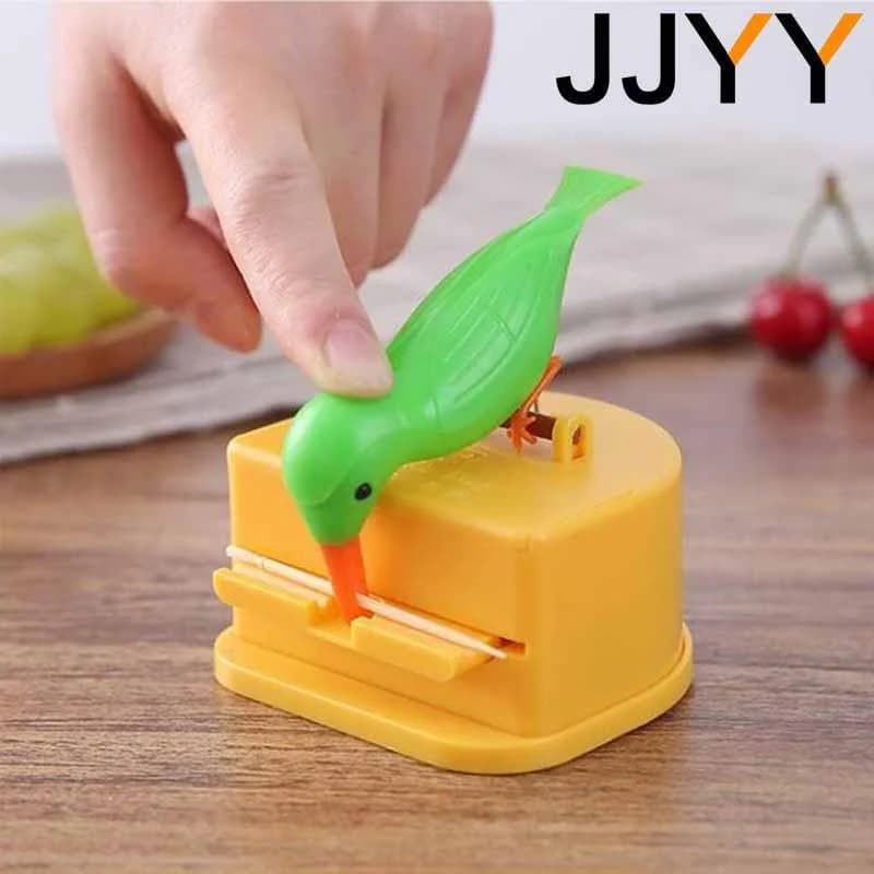 JJYY boîte de rangement de cure-dents détachable boîte de cure-dents d'oiseau distributeur automatiq