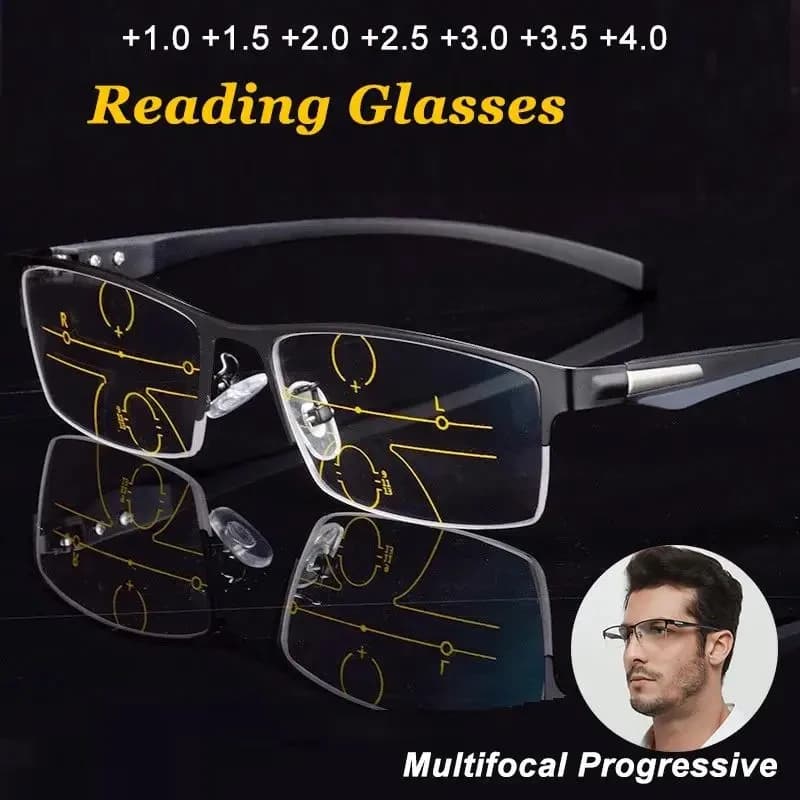 2025 Tr90 lunettes de lecture multifocales photochromiques hommes femmes progressif Anti-rayon bleu 