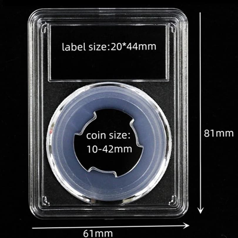Boîte de capsules de pièces de monnaie de classement PCGS NGC, nouvelle pièce de monnaie à collectio