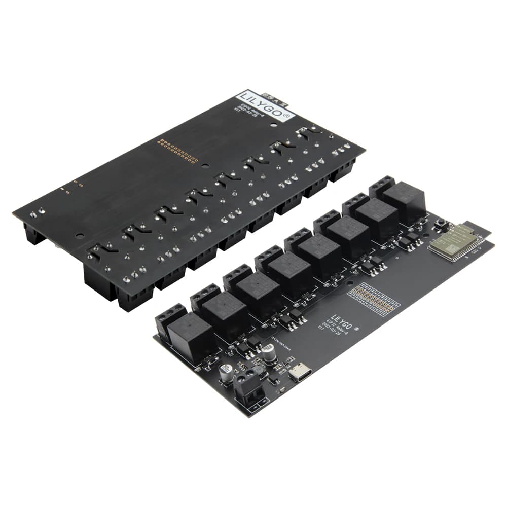 LILYGO ®   Module de relais t-relay 5V 8 canaux ESP32, carte de développement sans fil, WIFI, Blueto