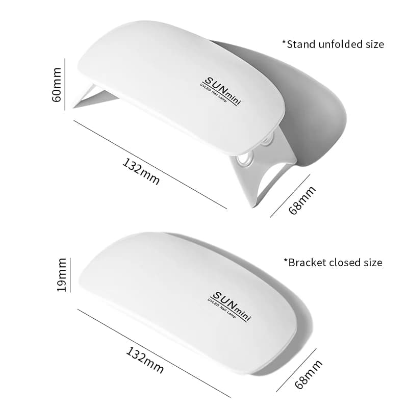 Mini lampe à ongles UV lumière LED vernis Gel durci rose blanc sèche-ongles Machine Portable USB UV 