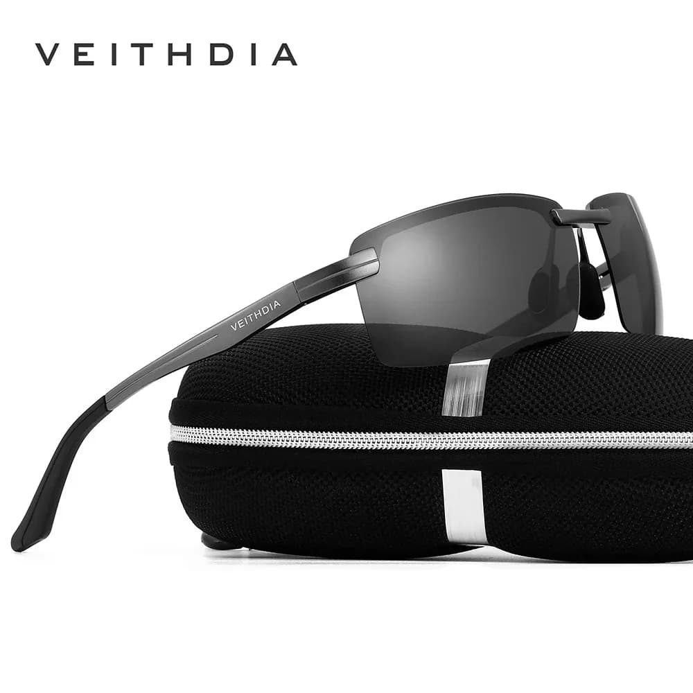 VEITHDIA-Lunettes de soleil de sport en aluminium pour homme et femme, verres polarisés, vintage, po