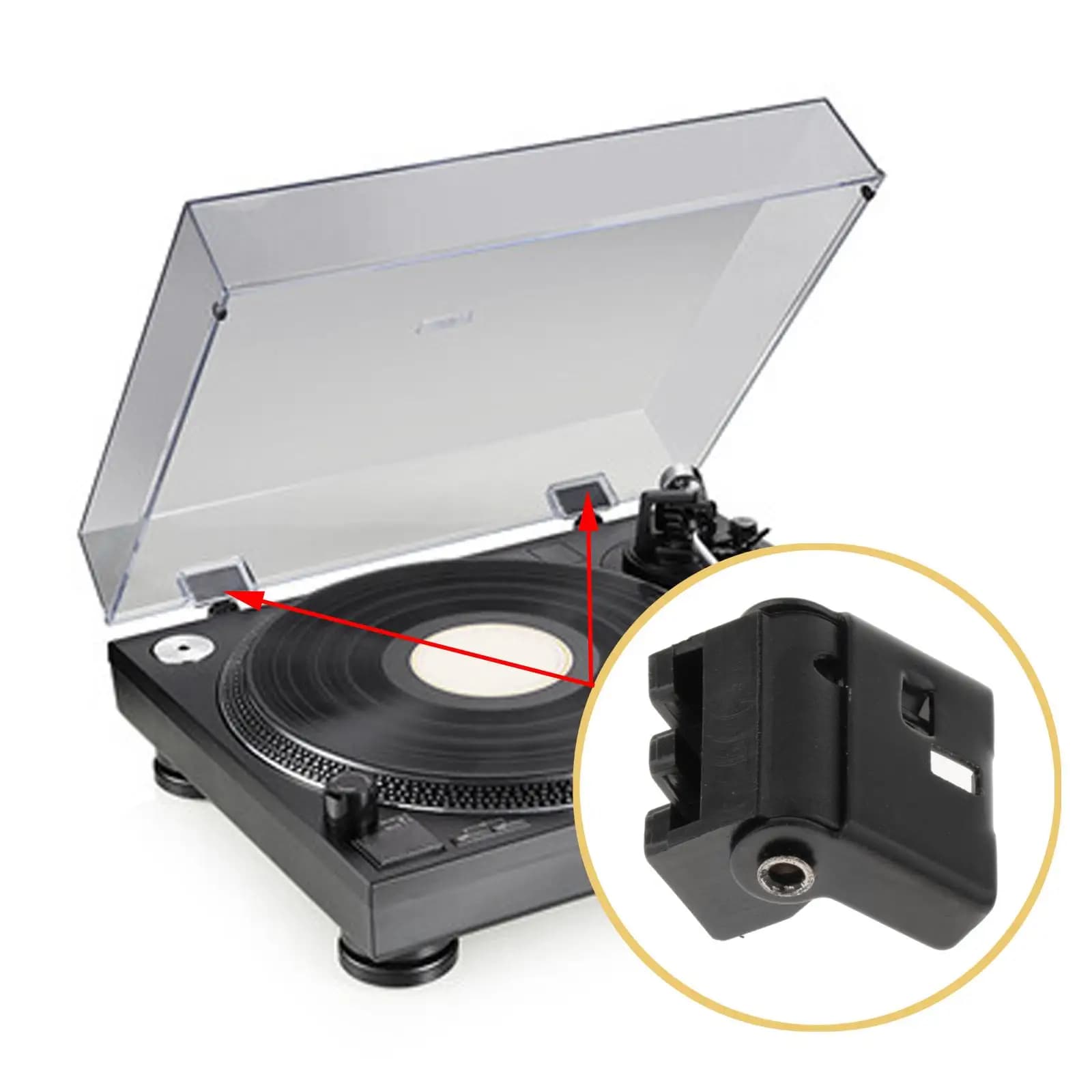 Accessoires de charnière de couvercle anti-poussière, accessoires de platines pour sl-dd SL-2 Sl-h40