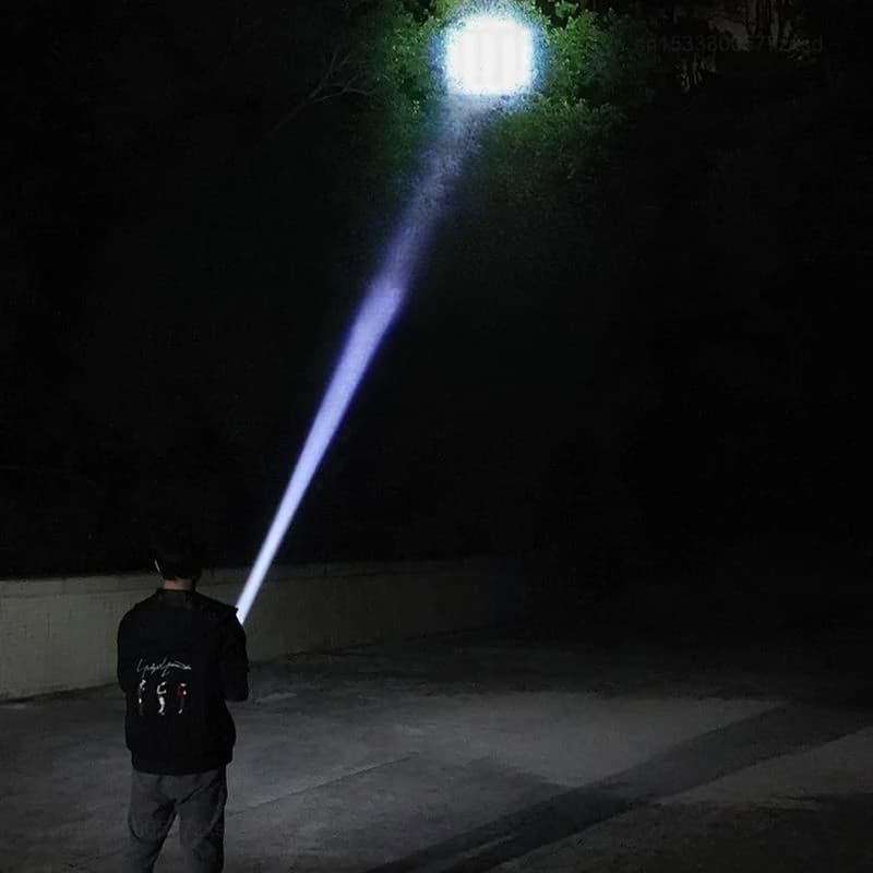 Lampe de poche Mijia pour l'extérieur, portable, lumière puissante, mise au point variable, avec pro