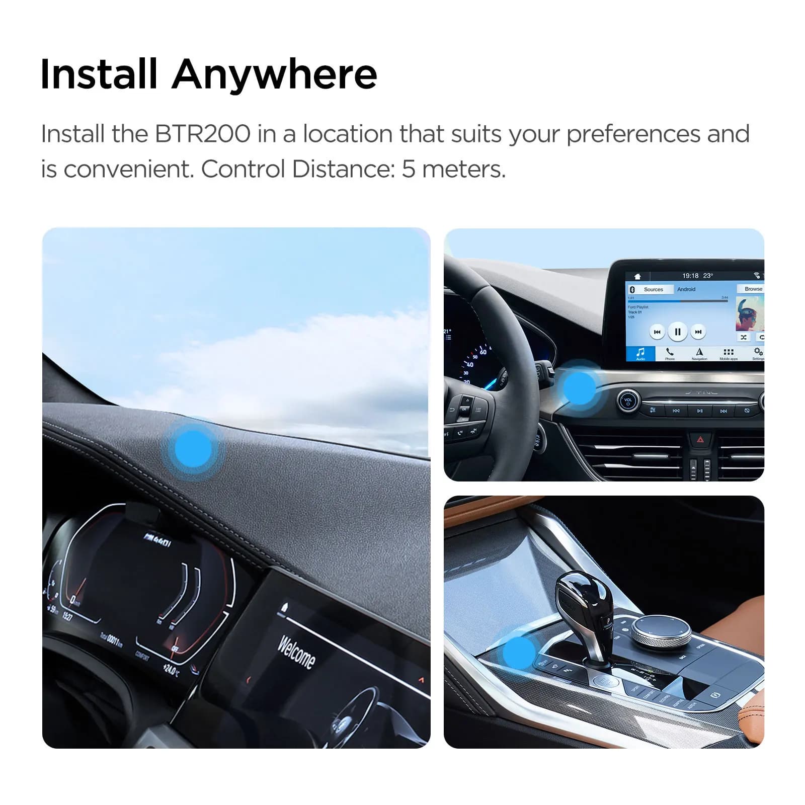 VIOFO – télécommande Bluetooth sans fil BTR200 améliorée, avec fonction de verrouillage des événemen