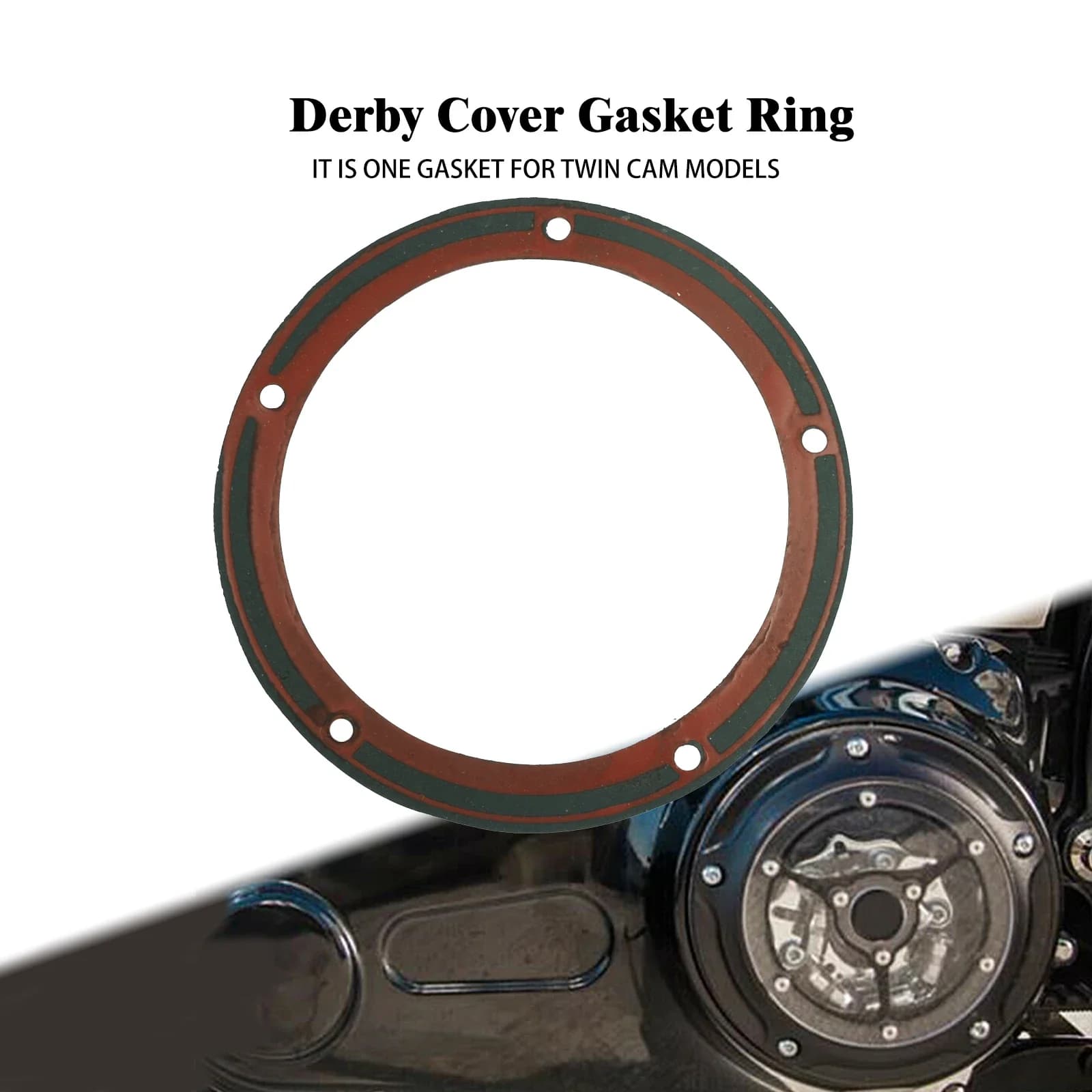Anneau de joint de couvercle Derby pour moto, double came pour Harley Softail Touring Dyna Road Stre