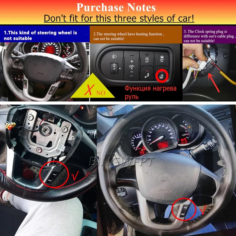 Interrupteur de voiture pour Kia Rio 2012 – 2016, Volume Mude Song, clé de croisière, bouton de comm
