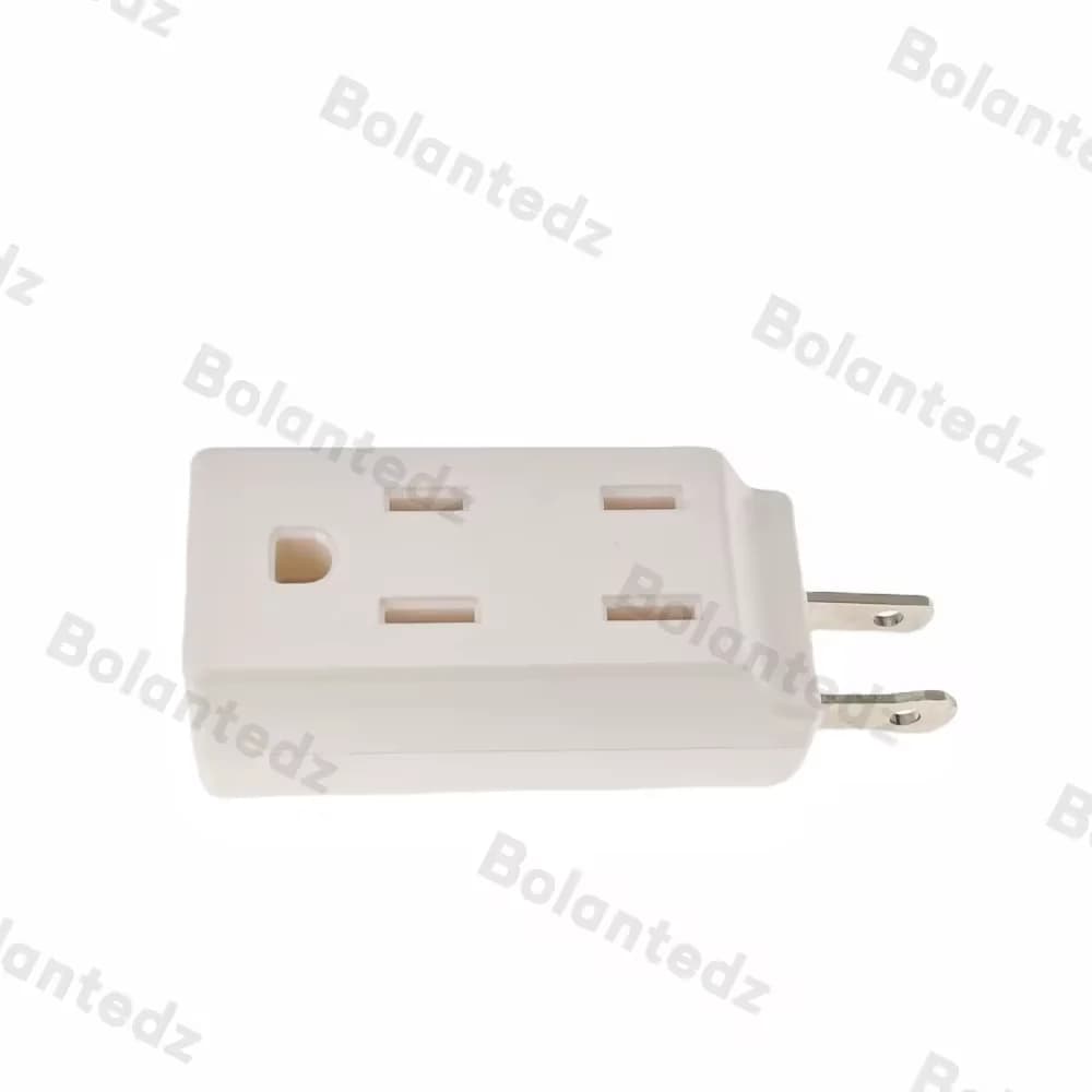 Adaptateur de prise d'alimentation Standard américain 3 en 1, 2 broches mâle à femelle NEMA 1-15R US