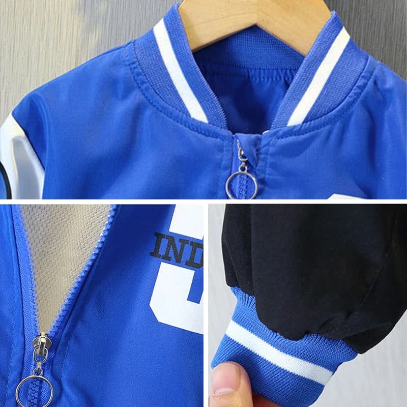 Veste de printemps et d'automne pour garçons, coupe-vent à fermeture éclair, vêtements d'extérieur p