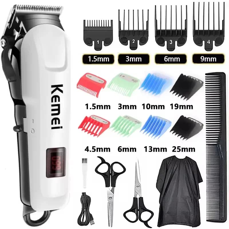 Tondeuse à cheveux électrique pour hommes, coupe de cheveux, sans fil, professionnelle, Rechargeable