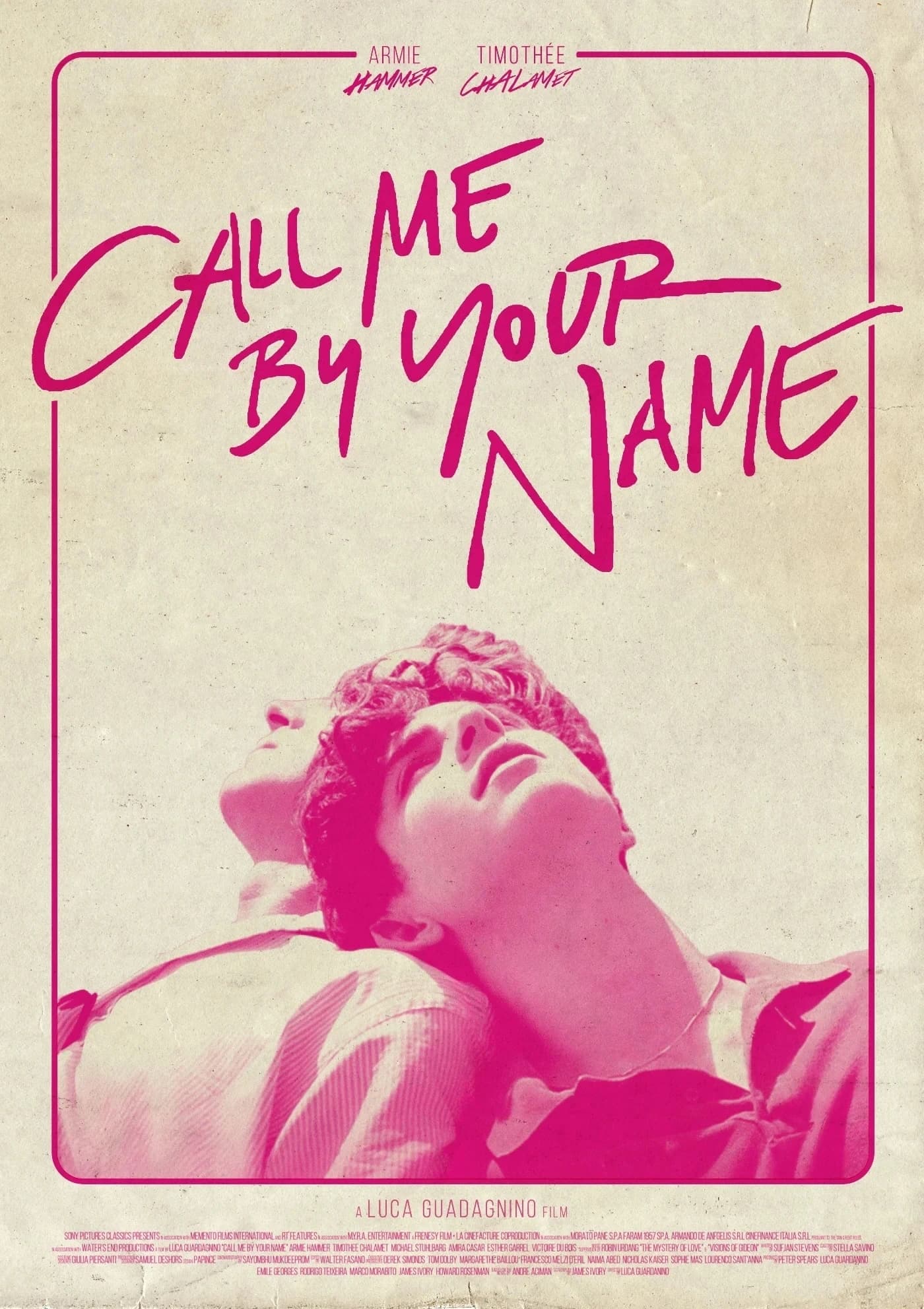 Poster du film "Call Me by Your Name" pour la décoration de la maison, peinture et impression sur to
