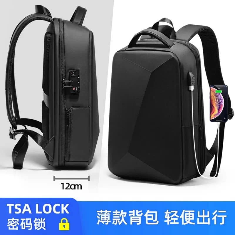 Noir ordinateur intelligent sacs pour ordinateur portable pour hommes sac à dos nouveau étanche étud
