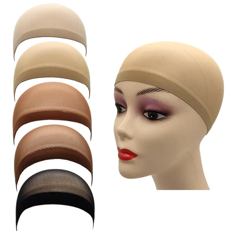 1/6/12 sacs maille en Nylon ventilé bas nu bonnet de perruque filets à cheveux extensible extrémité 