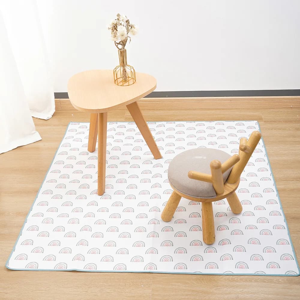HappyFlute – tapis Splat pour sous chaise haute/Arts/artisanat, lavable, imperméable, antidérapant, 