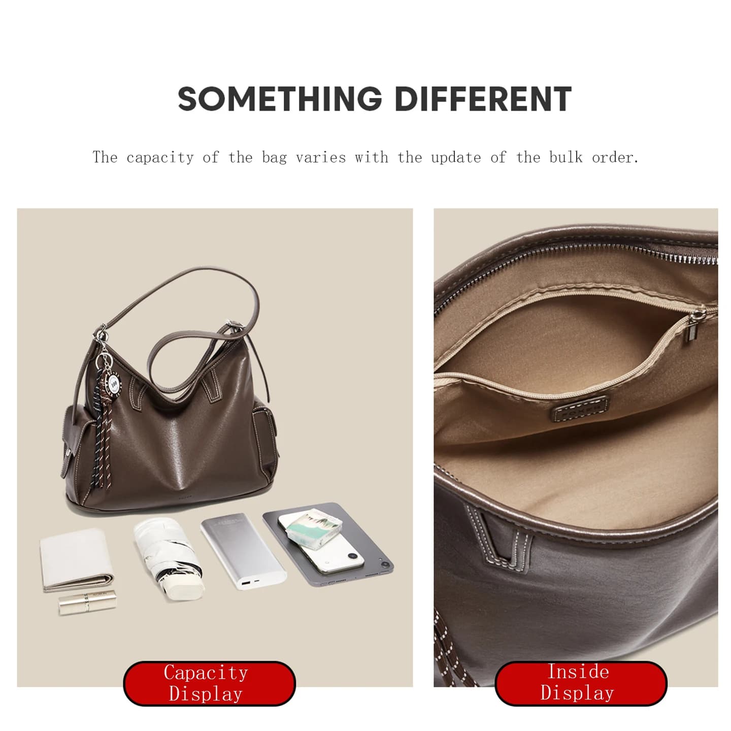 Sac à bandoulière FOXER pour femme en cuir PU souple, sac à main rétro 2026, sac hobo grande capacit
