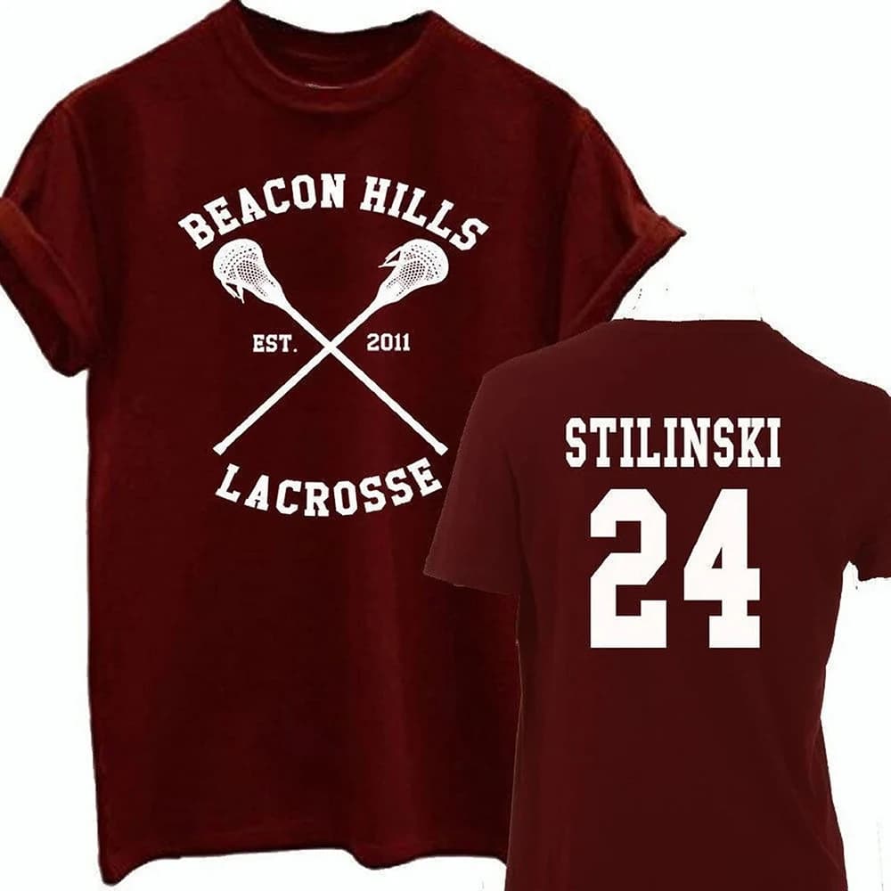 Teen Wolf Stiles Stilinski 24 McCall 11 T-shirt femmes hommes balise collines crosse chemise Dylan O