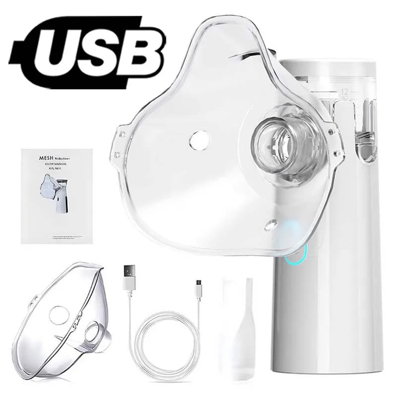 Humidificateur inhalateur outils nébuliseur asthme médical Handhe Portable nébuliseur inhalateur adu