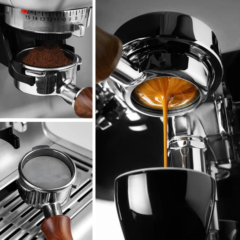 Porte-filtre à café sans fond, remplacement du panier de filtre, machine à expresso, outil Barista, 