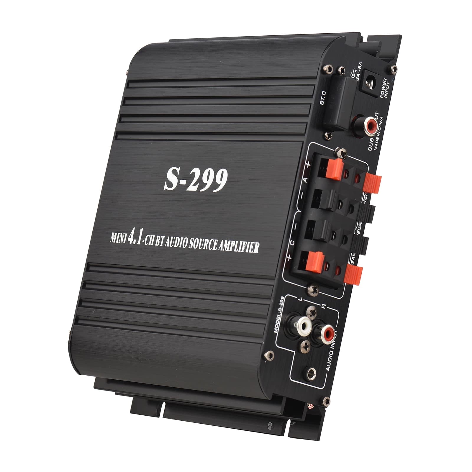 S-299 Mini 4.1 amplificateur de puissance Audio stéréo BT Portable voiture et maison double usage 4*