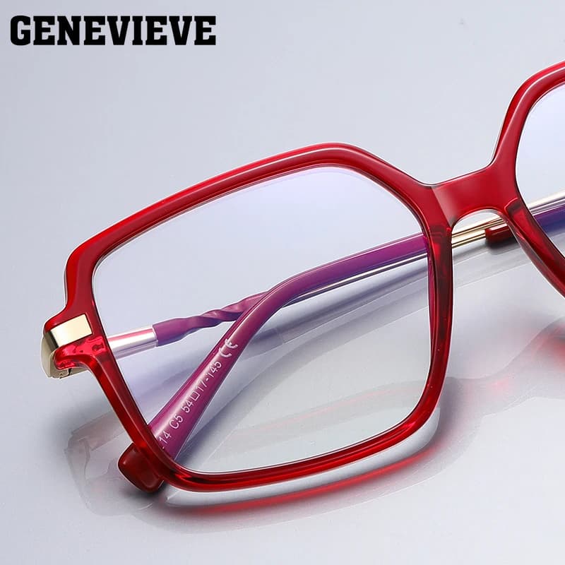 SENEVIEVE-Lunettes de soleil photochromiques anti-bleu à grand cadre, lunettes de soleil à base d'he