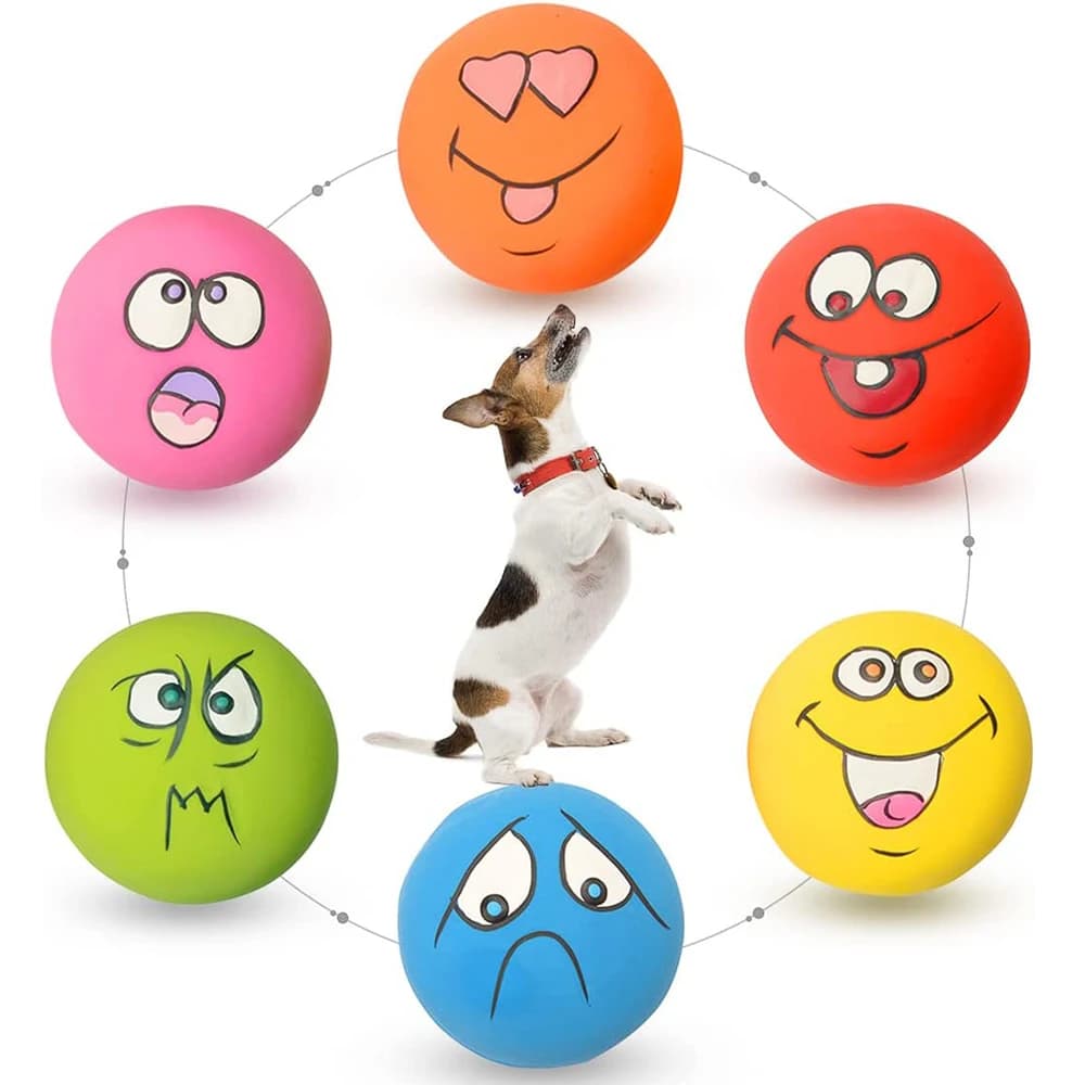 Jouets grinçants en Latex pour chiens, 6 pièces, jouets en caoutchouc doux pour chiens, jouet à mâch