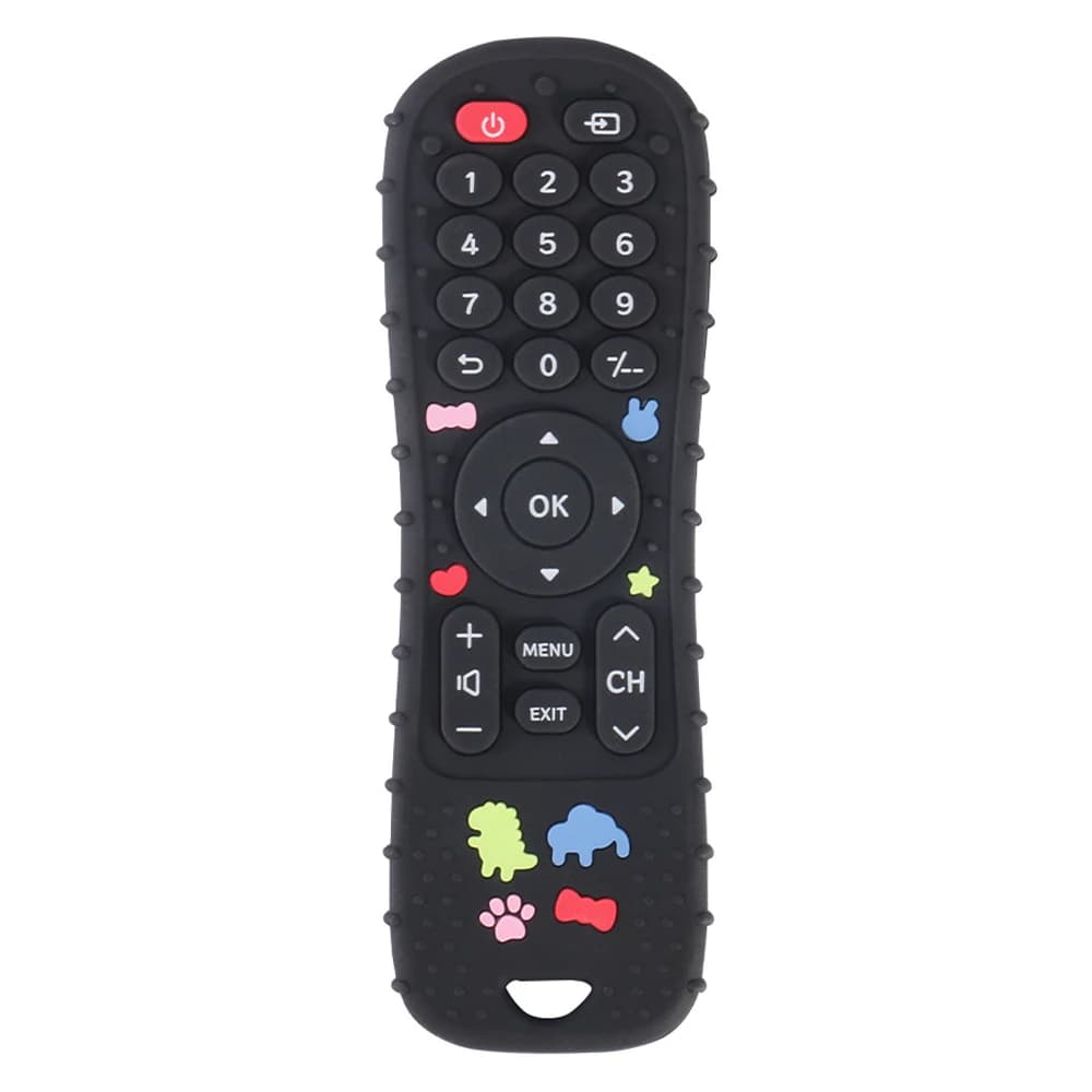 Anneau de dentition en silicone avec télécommande, jouets pour enfants, philosophie sensorielle Mont