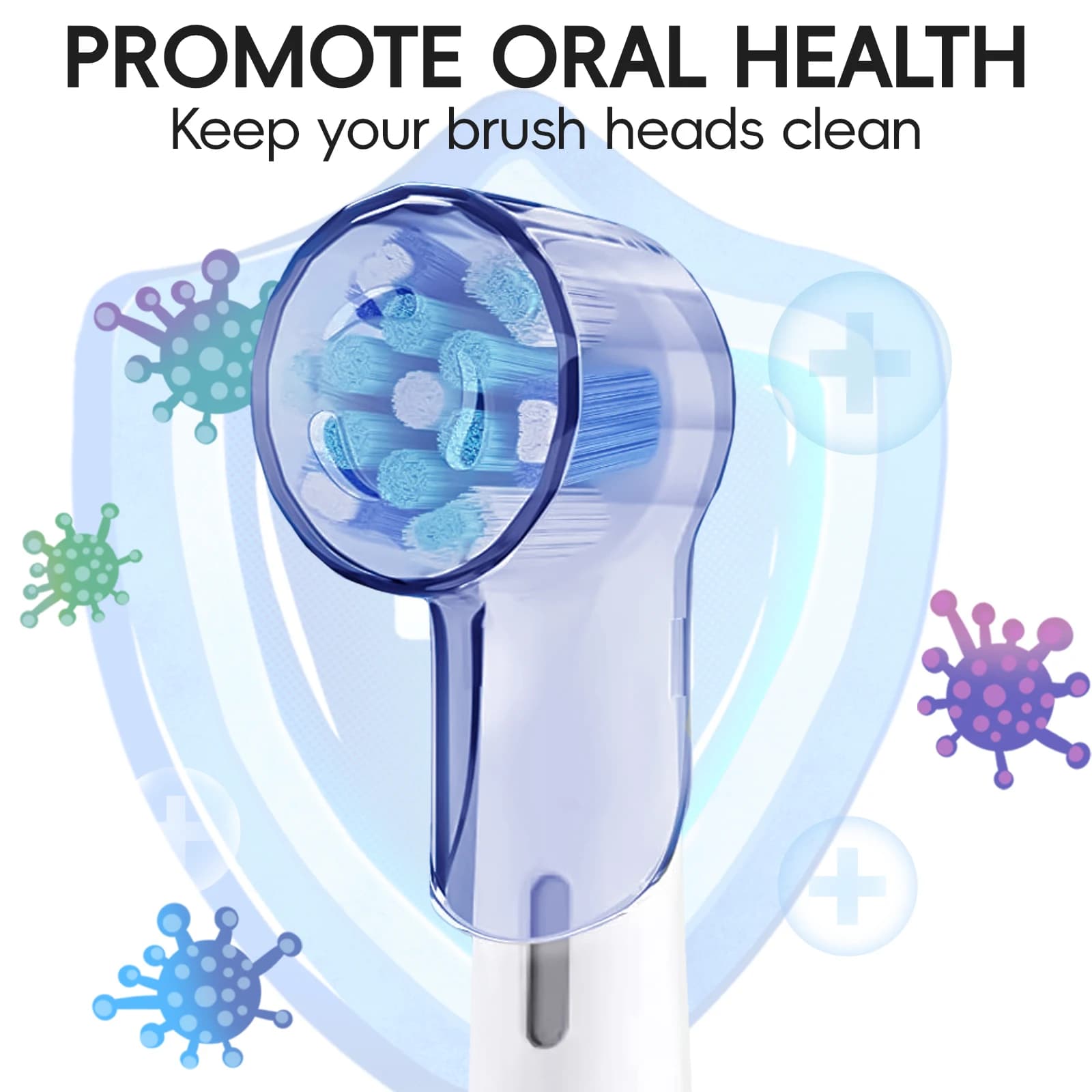 Couvercles anti-poussière pour brosse à dents, compatibles avec les têtes de rechange Braun Oral B e